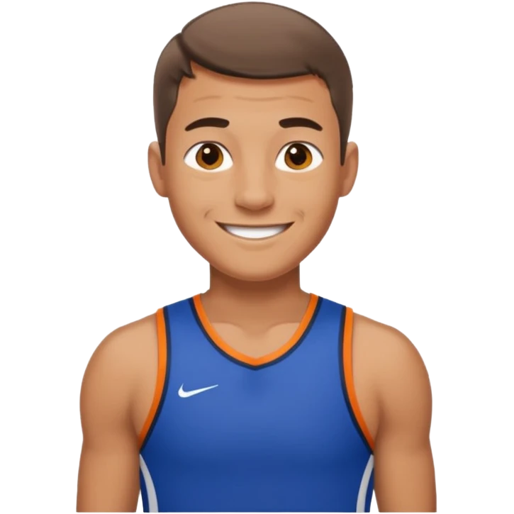 Jock man smiling emoji