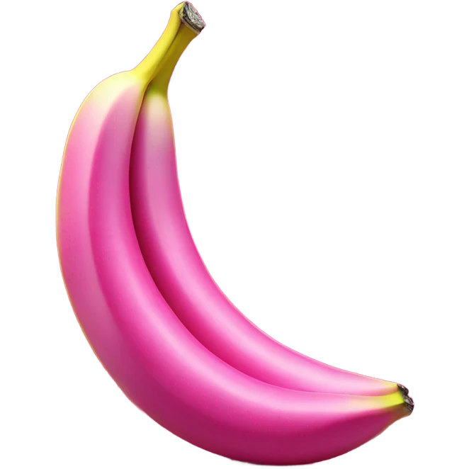 1 Realistic large Hot pink banana with glitter  emoji