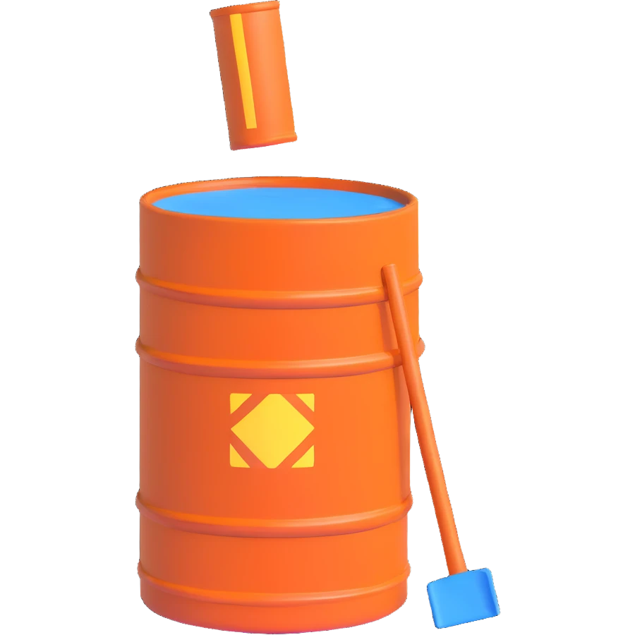 orange road construction barrel emoji
