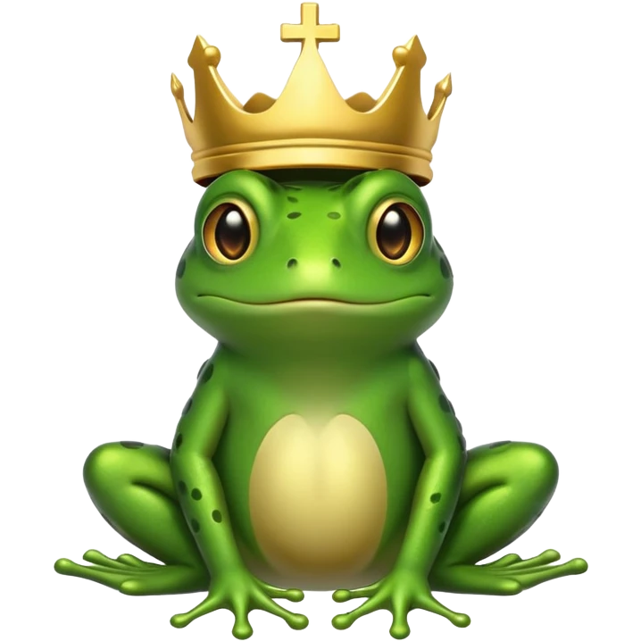 Saint frog, holy emoji