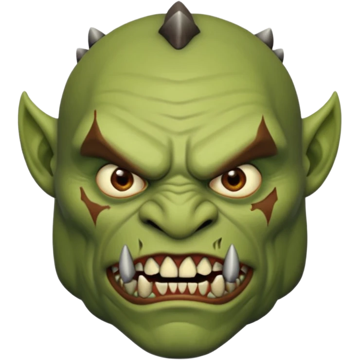 Orc from Lord of the Rings very creepy emoji