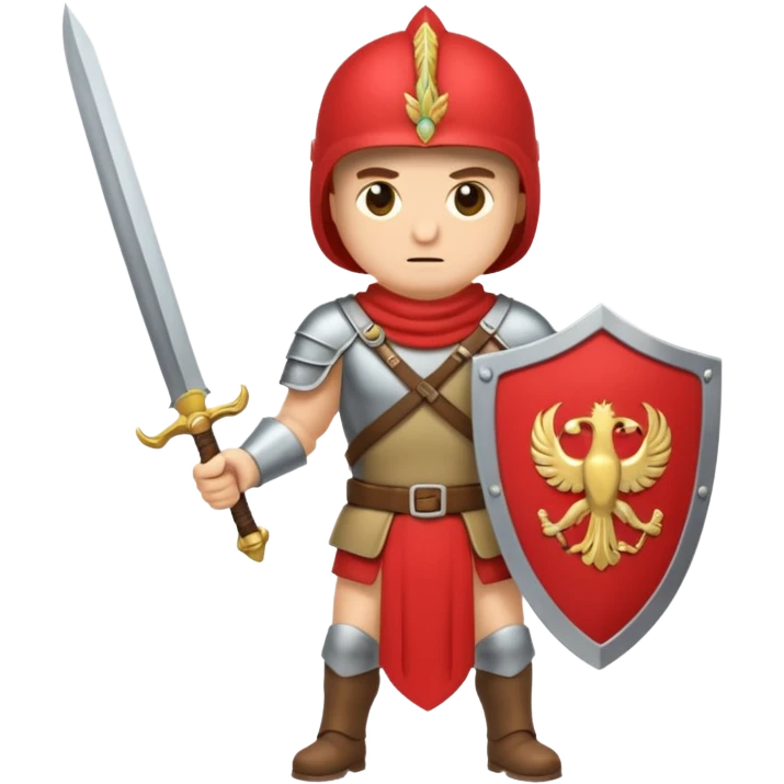 emoji de soldado romano alto y fuerte cuerpo entero emoji