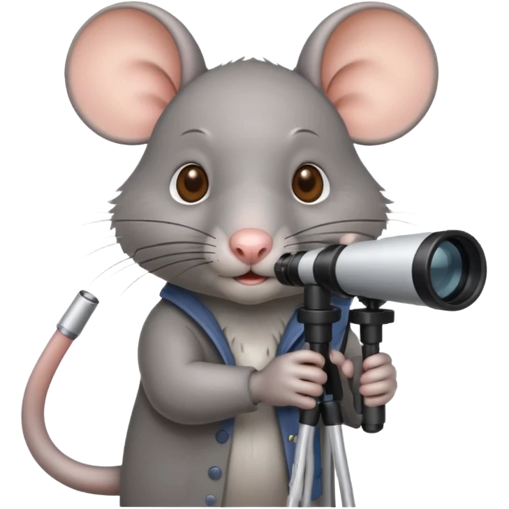 rat with telescope  emoji