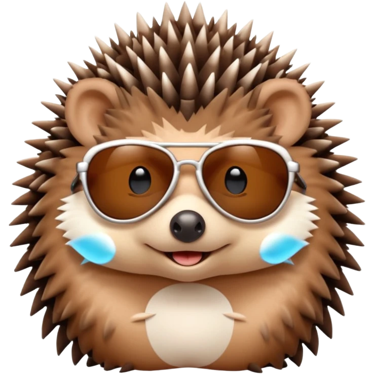 hedgehog with sunglasses emoji
