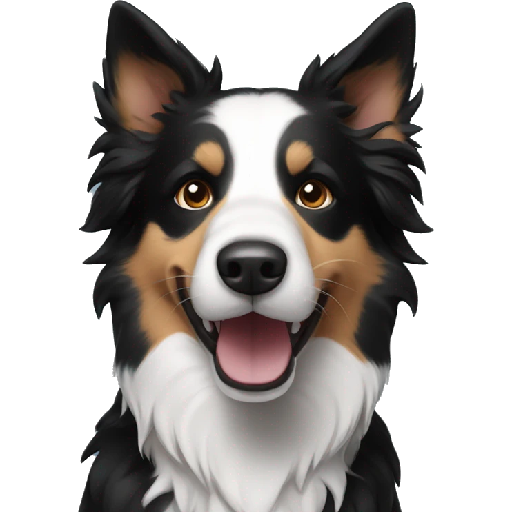 border collie superhero emoji