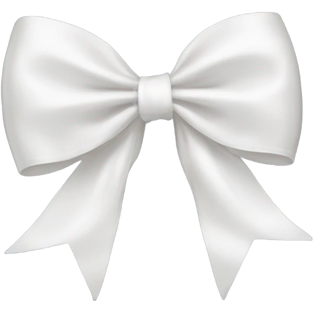 White bow emoji