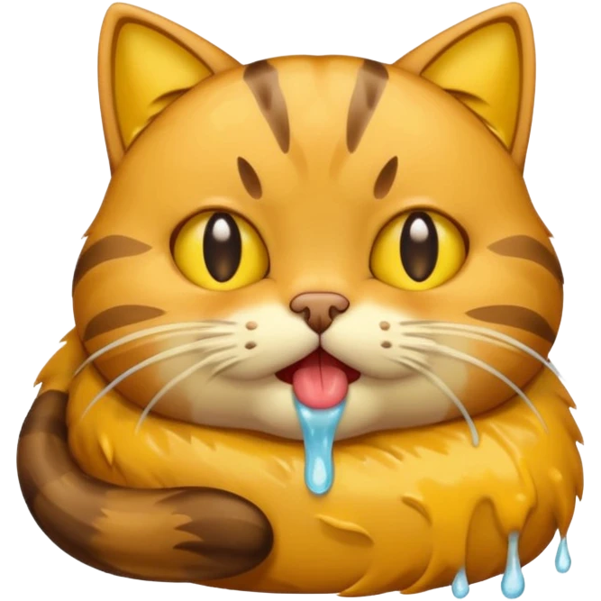 cat vomits emoji