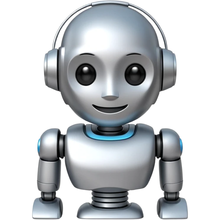 3D AI Robot Mascot - Chatbot Iconemoji emoji