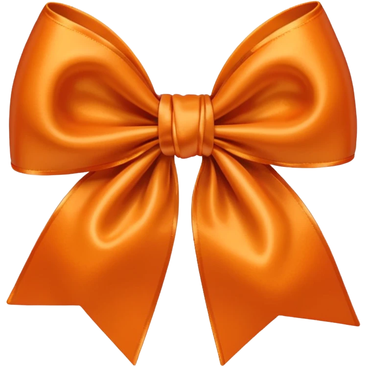 Orange Bow emoji
