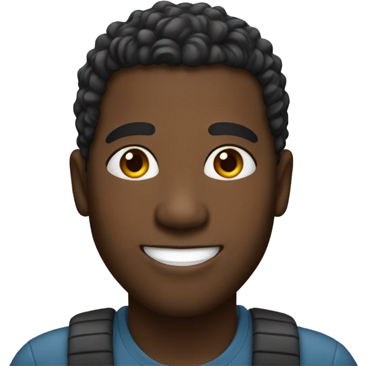 A black guy emoji
