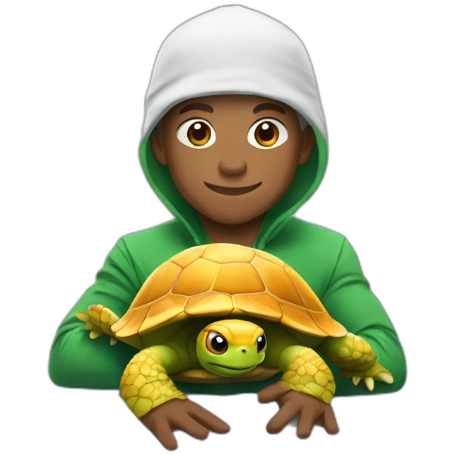 Mbappe et un tortue ninja emoji