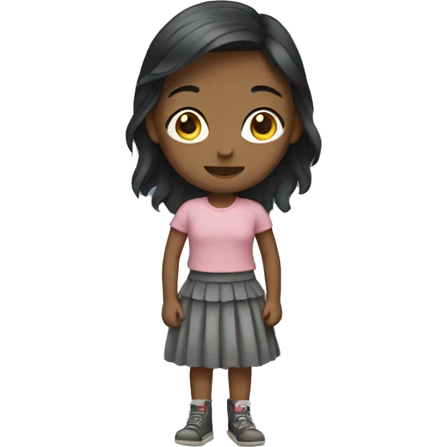 Girl wearing a skirt emoji