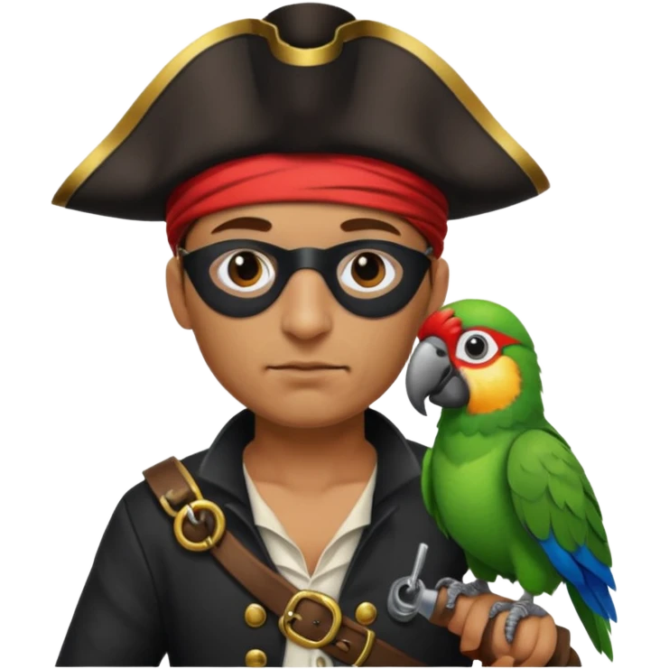 pirate and parrot emoji