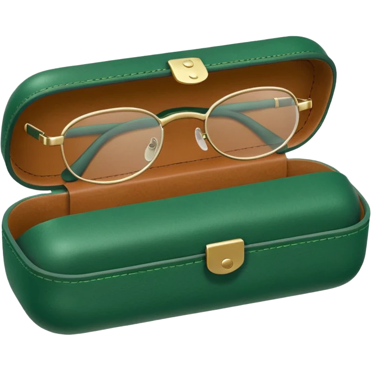 green glasses case emoji