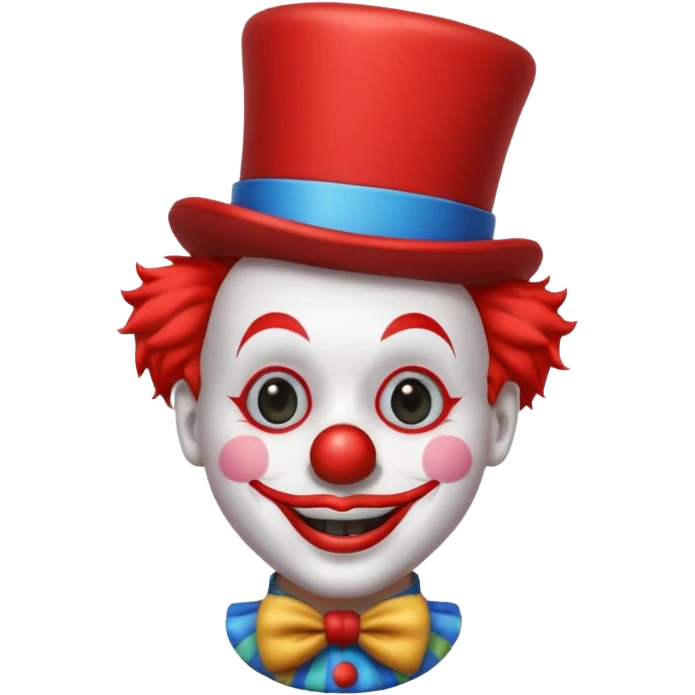 Clown with mini top hat emoji