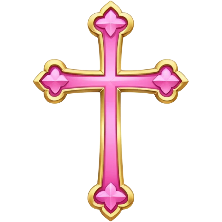 belief gold pink emoji