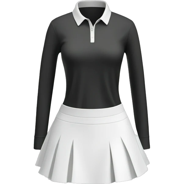 white golf skirt emoji