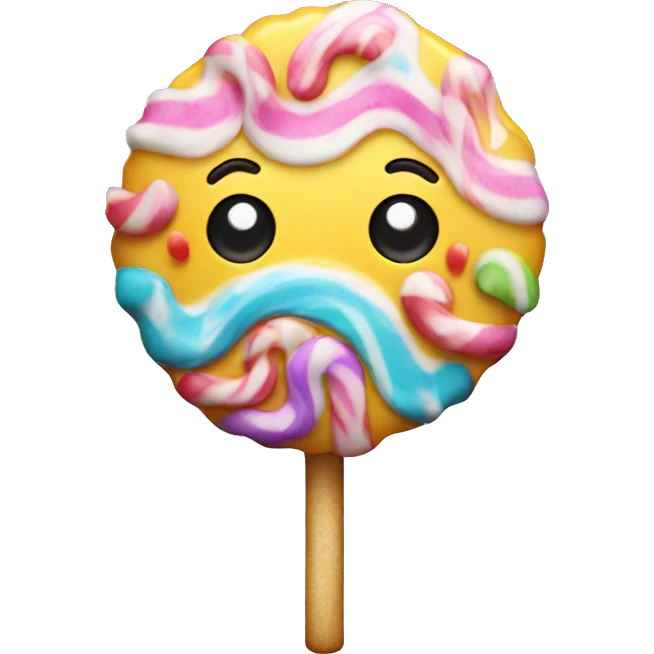 Candy with icing emoji