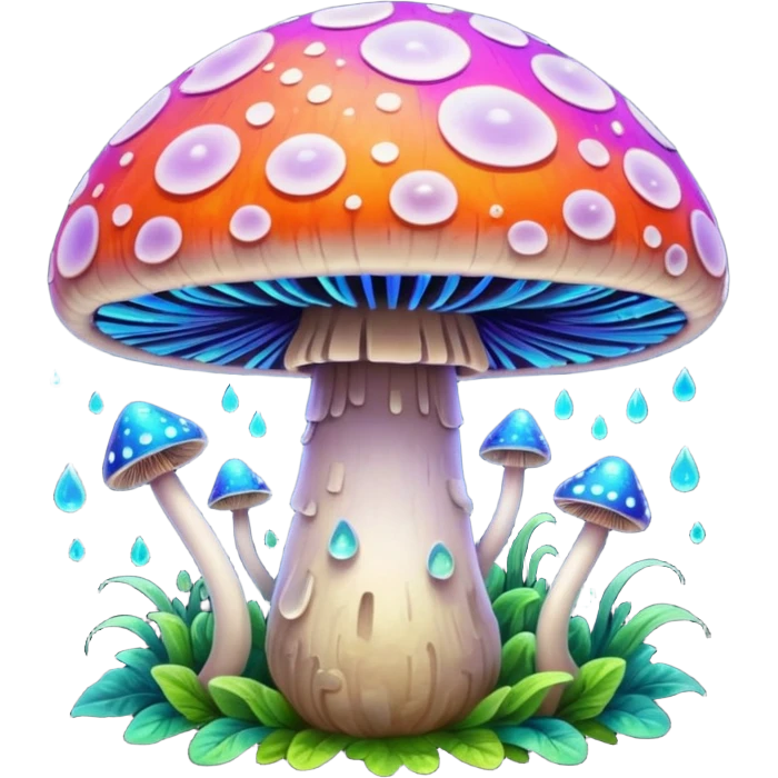 psychodelic mushroom emoji