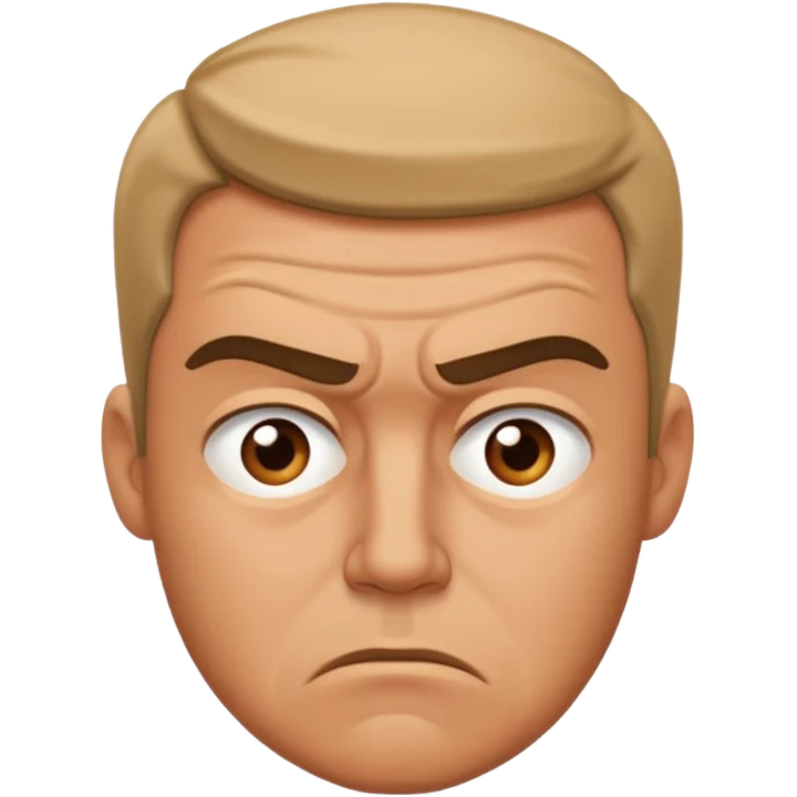 man frustrated emoji