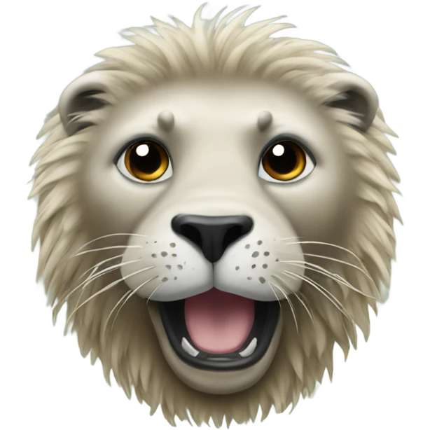 seal with a lion's mane emoji