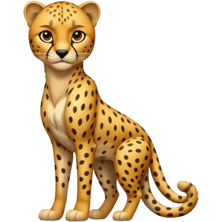 High resolution of a full body cheetah emoji