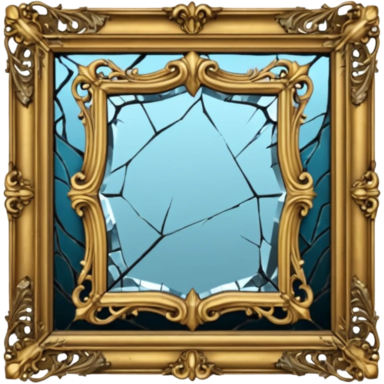 Spooky mirror emoji