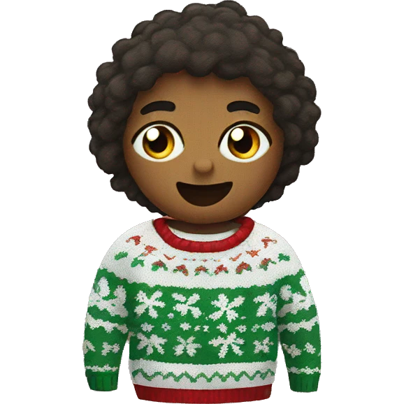Christmas sweater emoji