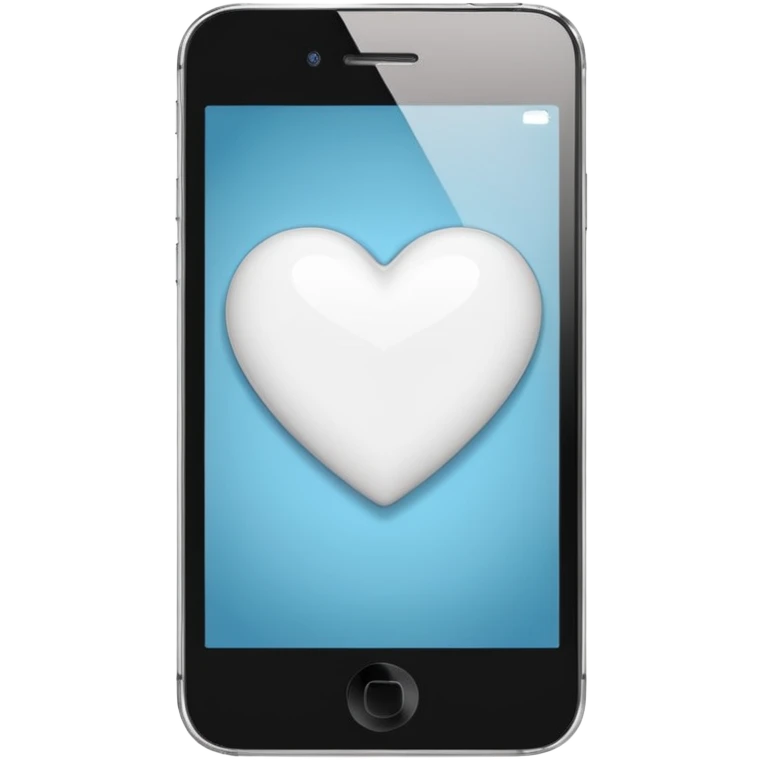 아이폰 화이트 하트 emoji