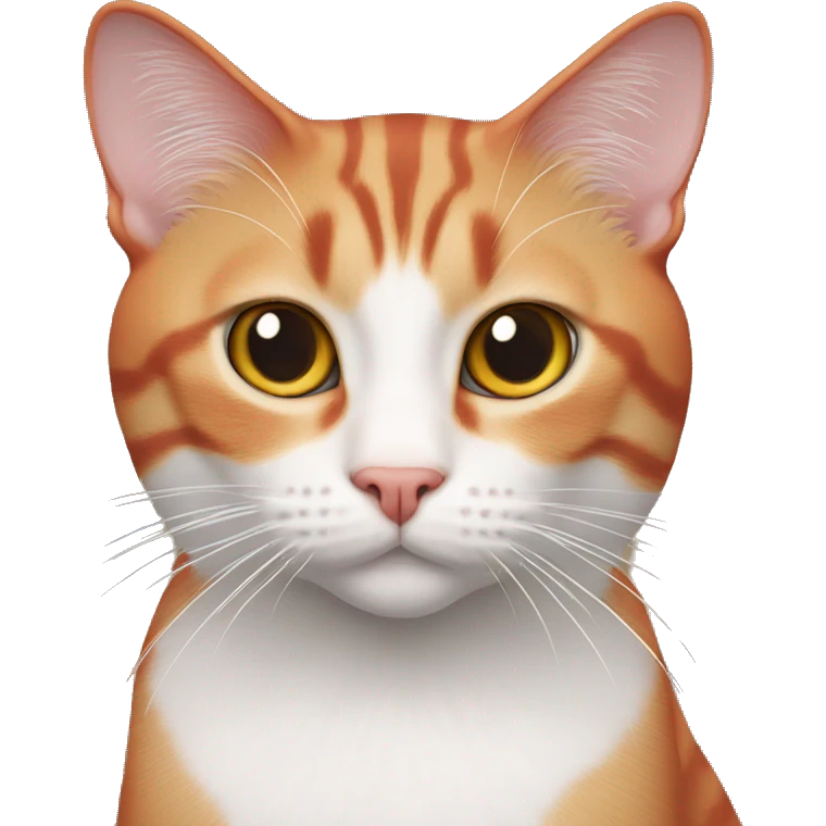 Gar Red white male cat looking in the camera  emoji
