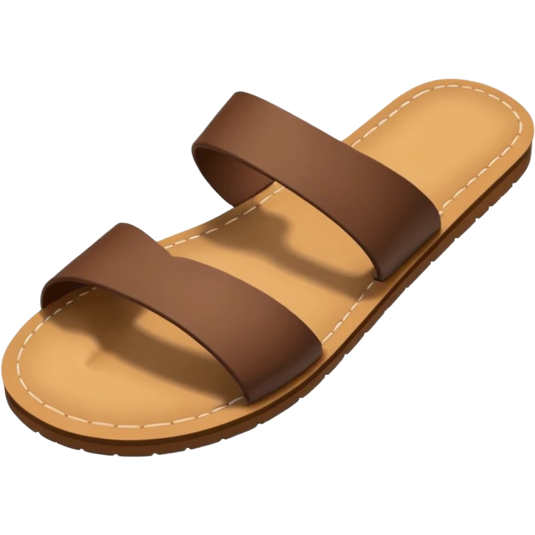 sandal sole flat design, emoji style emoji