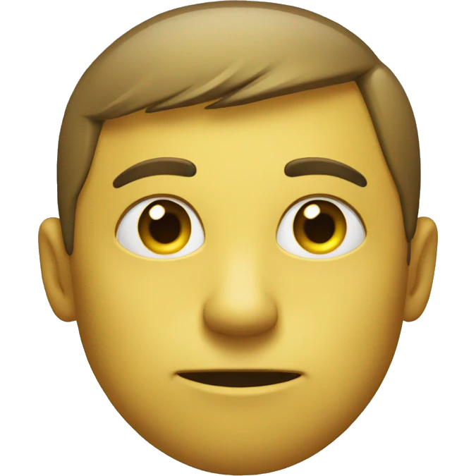 The yellow circle stares intently   emoji