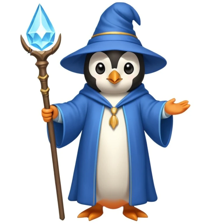 Penguin Wizard emoji