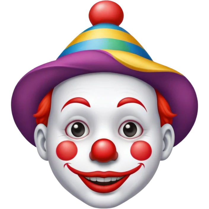 Sad clown emoji