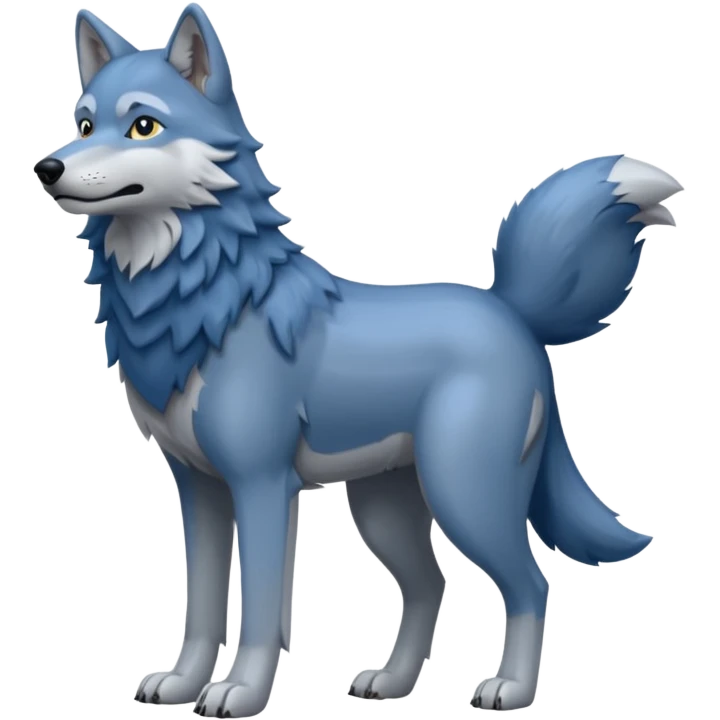 blue wolf emoji