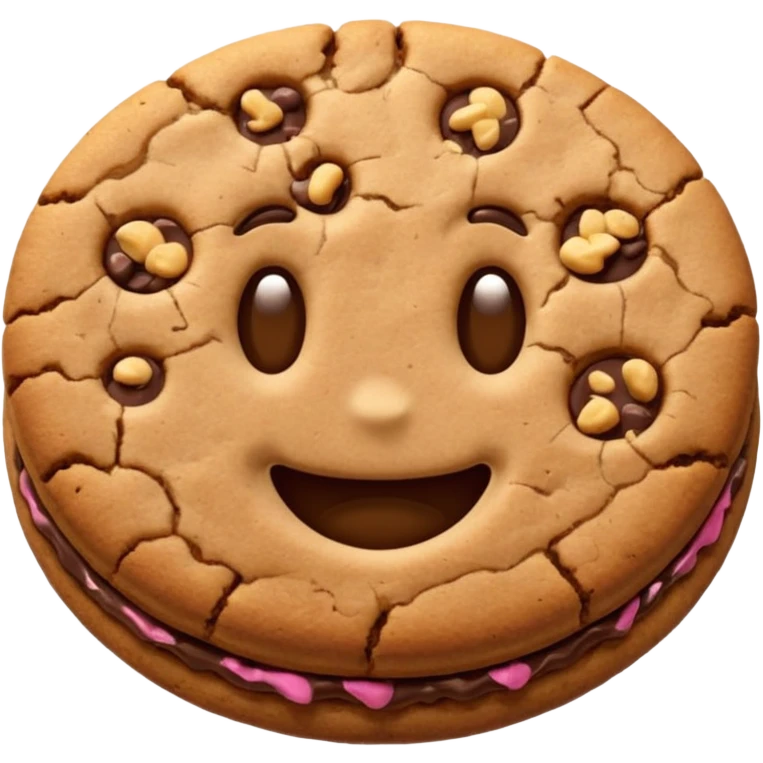 brown emojis of cookie, tulip, leaf, chocolate separately but only one of them emoji