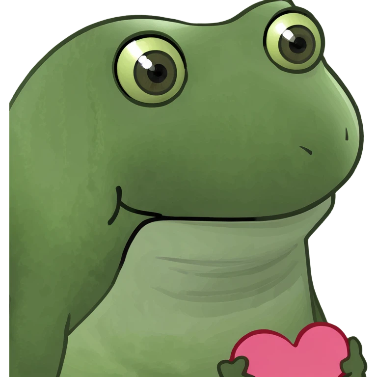 frog with heart eyes emoji