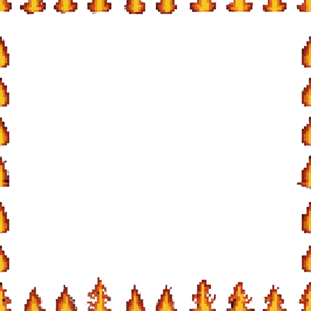 long horizontal fire flame emoji