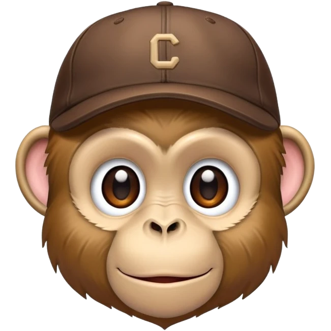 Un singe avec une casquette malpolie  emoji