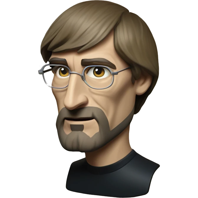 Warcraft award winning Steve Jobs in IKEA style, oil paint, mysterious eyes, intricate lips, masterpiece pose, odd perspective, beautiful, desirable, logical, midsommar, ikea emoji