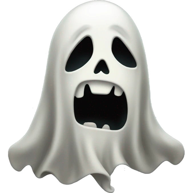 Scary ghost emoji