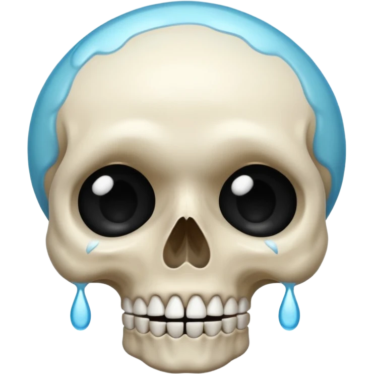 Crying skull emoji