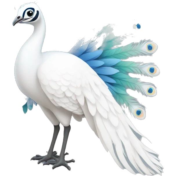 White peacock emoji