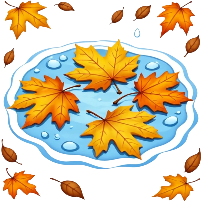 autumn puddle emoji