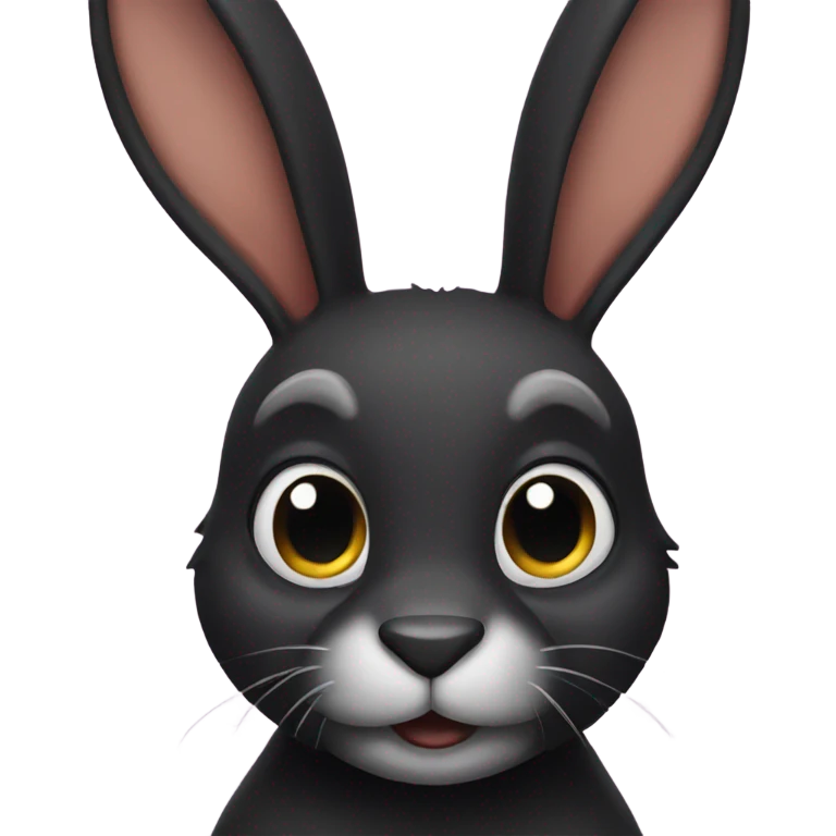 black rabbit emoji