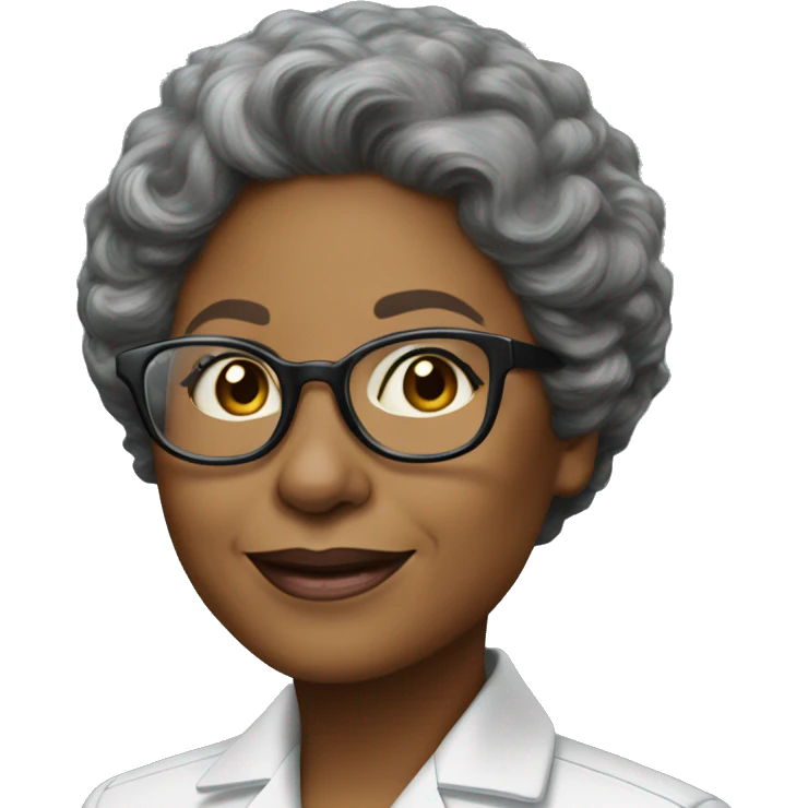 Annie Easley, NASA scientist uniform, glasses-free emoji