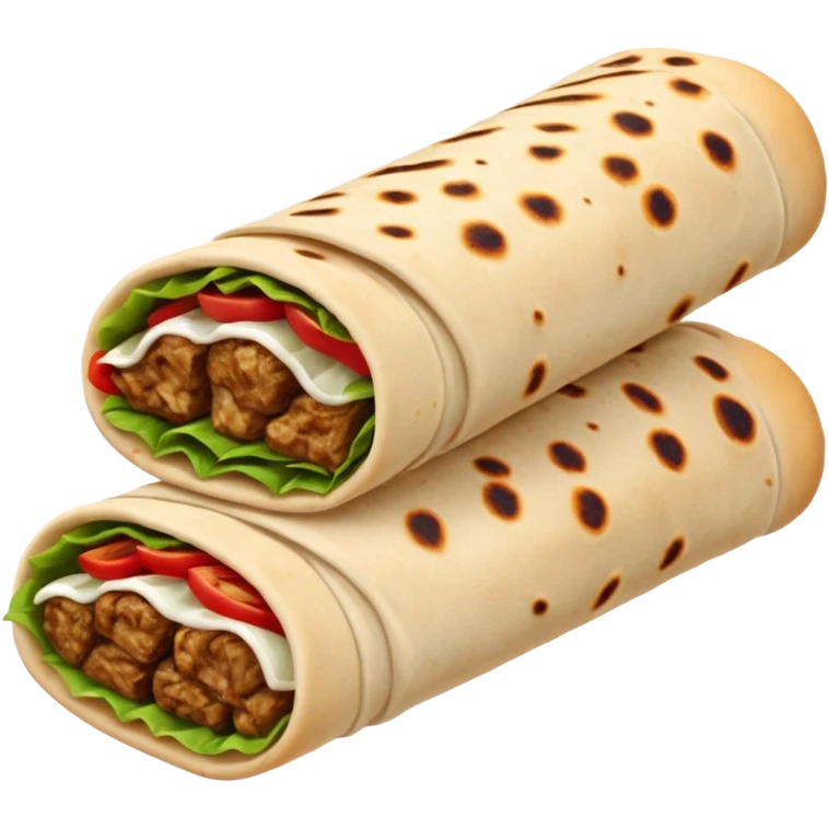 kebab in lavash emoji