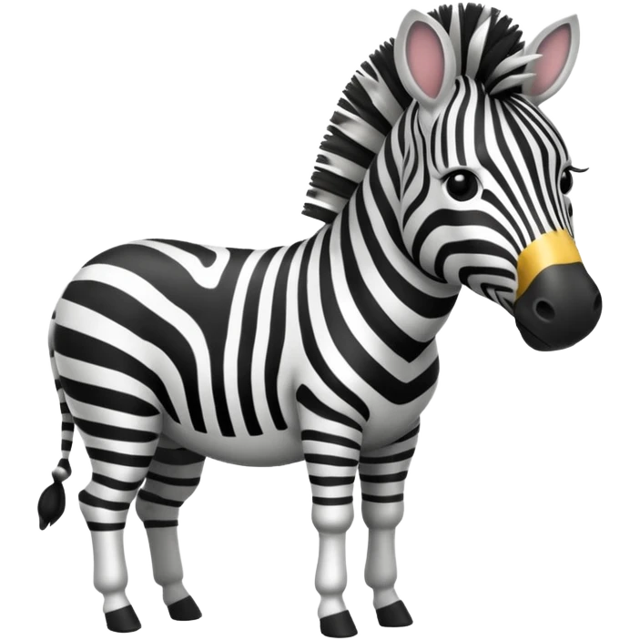 zebra is cleaning emoji