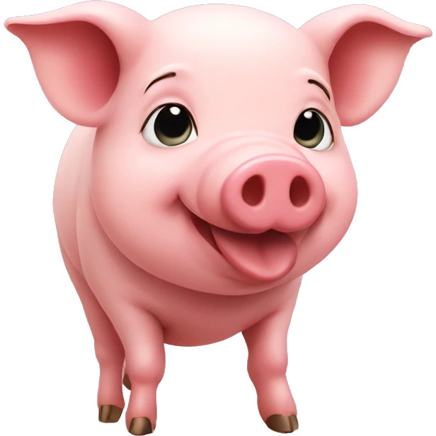 Pig with heart emoji
