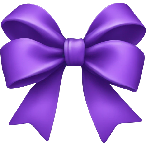 Purple bow emoji